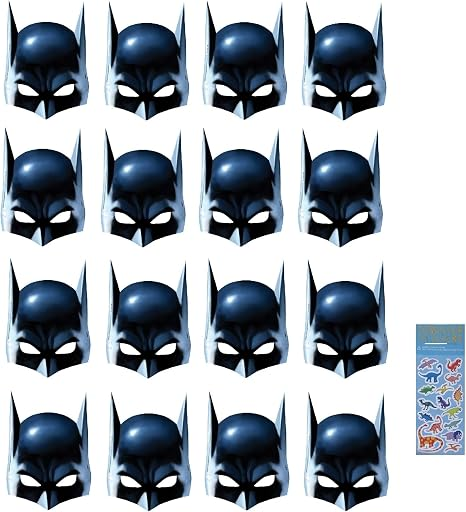 5 Cool Batman Eye Masks for Superhero Fans Unique Batman Super Hero Birthday Party Supplies Favor Bundle